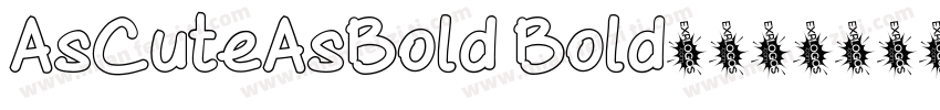 AsCuteAsBold Bold字体字体转换
